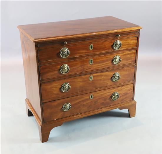 A George III mahogany chest W.2ft 10in. D.1ft 7in. H.2ft 7in.